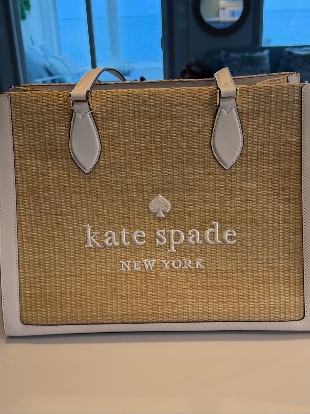Kate spade straw bag